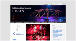 Desktop Screenshot of liikuntaseuratrioli.com