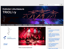 Tablet Screenshot of liikuntaseuratrioli.com